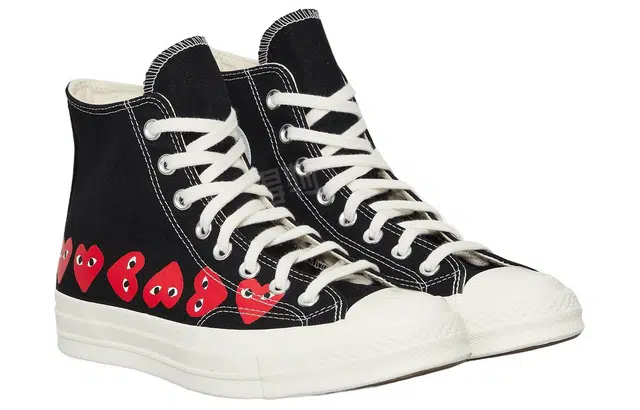 Converse x CDG Play Multi Heart Chuck 70 Hi