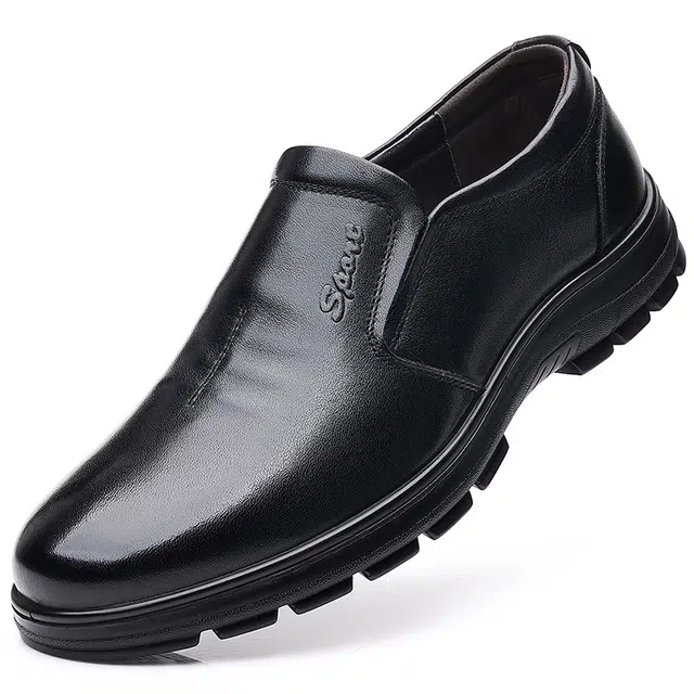 健休 头层牛皮 简约 休闲鞋 男款