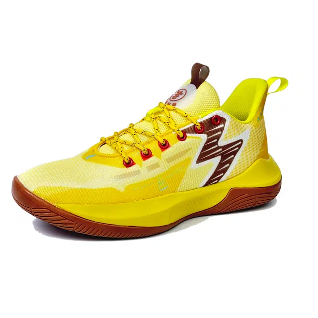八哥 网布 防滑减震 低帮 篮球鞋 男女同款 柠檬黄