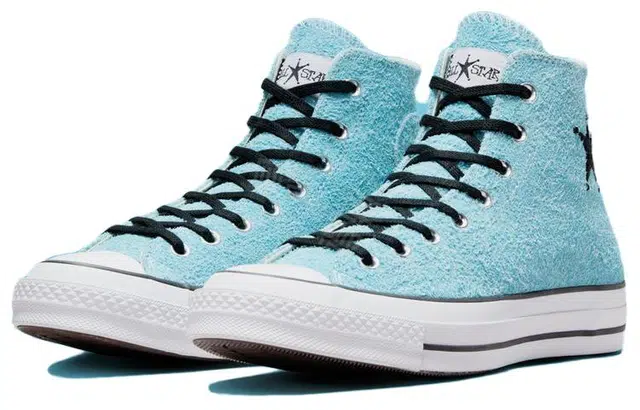Stussy x Converse Chuck 70 Hi Sky Blue