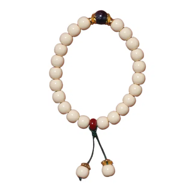 絮物 新中式【紫离灵珠】轻奢高级感念珠文玩紫气东来财源广进上岸吉祥佛珠盘玩#好运 象牙果 手串 男女同款情侣款