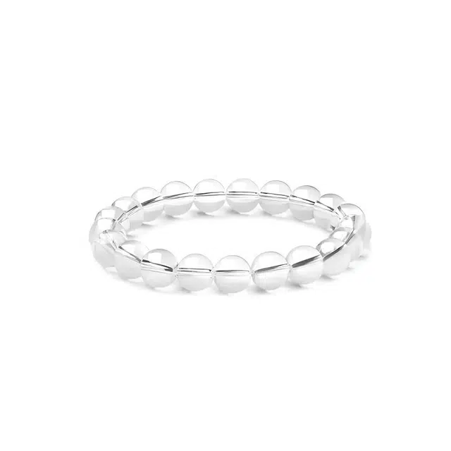 眰恦 稳定能量 净化心灵 小众 百搭款式 轻奢风格 简约 清冷感#好运天然 白水晶 手串 男女同款情侣款