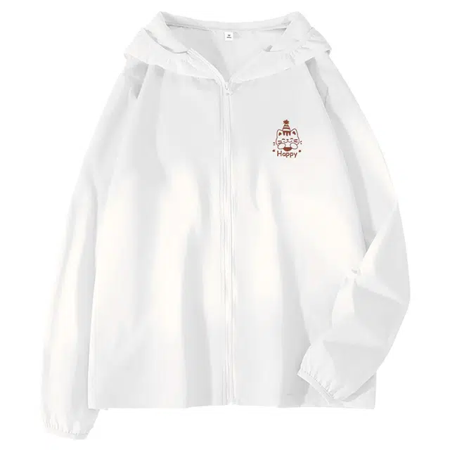 棉致 潮流简约百搭时尚个性连帽轻薄长袖防晒服 女款