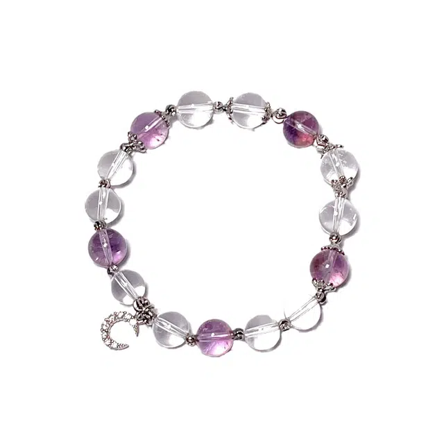 迈奇的礼物 好运 招财暴富 转运 守护 上岸新中式国潮文艺清新甜美复古小众高级气质优雅百搭高颜值 紫水晶 手串 男女同款情侣款