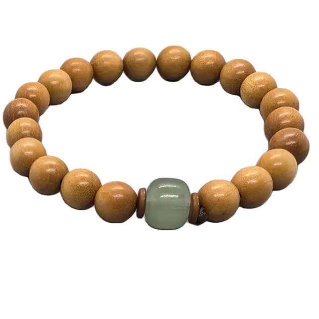 亮尊 新中式国潮简约风招财进宝好运连连 檀木 手串 男女同款情侣款