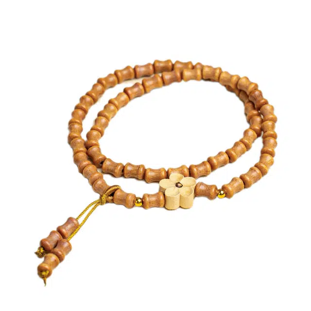 素于 新中式节节高升竹节双圈复古风轻奢高级感转运平安喜乐万事如意#好运 檀木 手串 男女同款情侣款