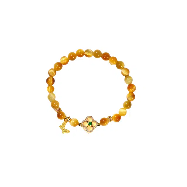 大唐国鼎 幸运 新中式复古简约小众高级感设计 灵感爆棚 虎眼石 手串 女款