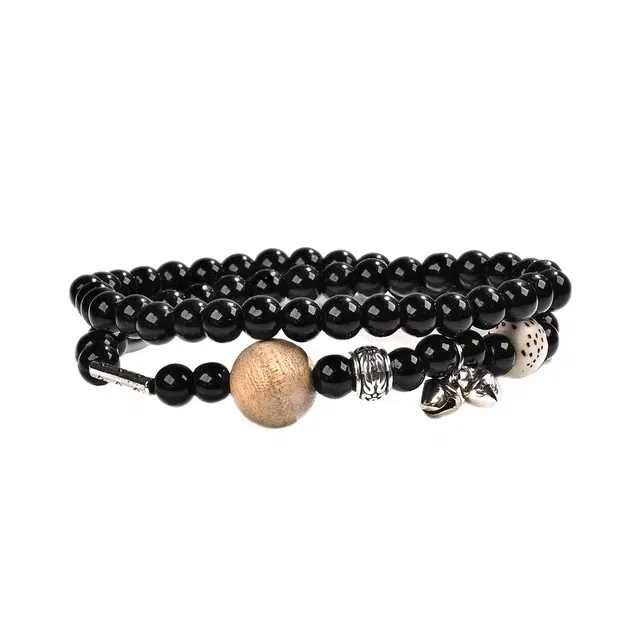 素于 锦鲤附体 新中式小众轻奢 好运莲莲 招财纳福 黑檀 手串 男女同款情侣款