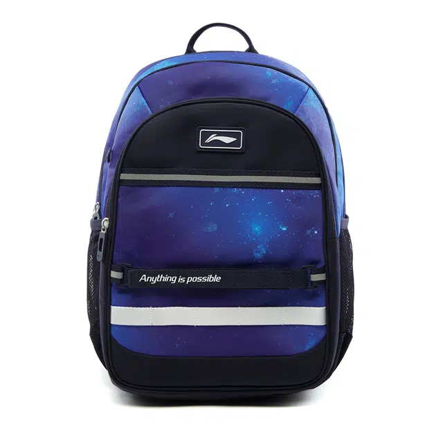 李宁儿童 时尚反光双肩简洁 聚酯纤维 童包 常规 青少年