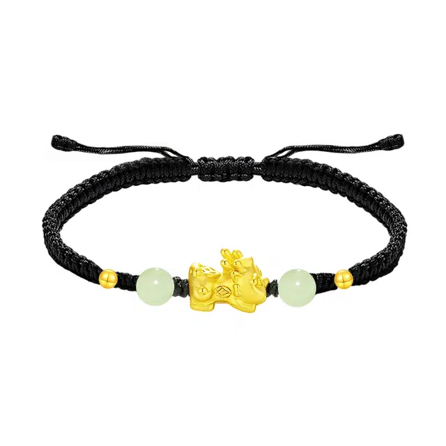 饰伴 财瑞貔貅  新中式时尚精致潮流 国潮轻奢 小众设计 #好运 大气高级质感 日常通勤百搭 织物 手链 男女同款情侣款