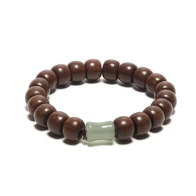 鶄鲤 新中式竹节好寓意素圈 六道木 手串 男女同款情侣款