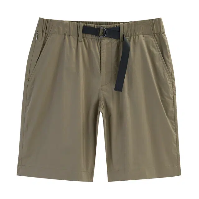 丹宁哲学 高档抗皱纯色中腰休闲短裤 男款