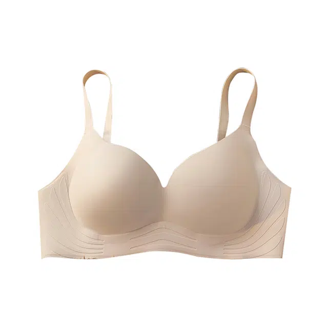 欧迪芬 纯欲高端光面大胸显小无痕软支撑上托聚拢防下垂超薄水晶洞洞杯内衣收副乳夏季文胸 女款