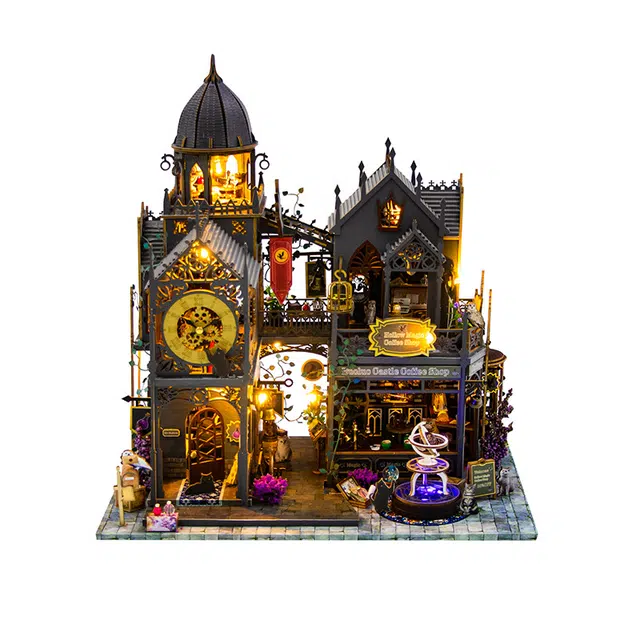 格薇拉 魔洛魔堡立体小屋大型建筑玩具 拼装模型