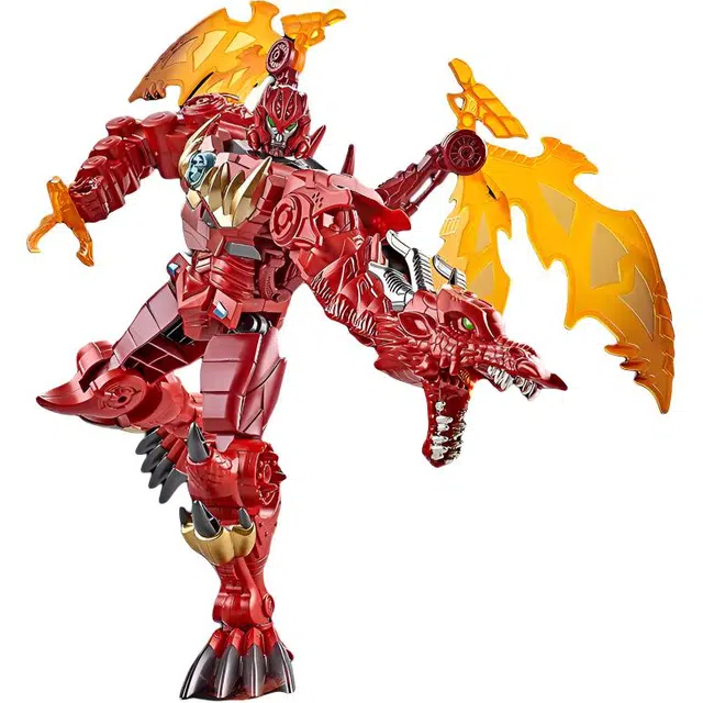 格薇拉 佑虎变形机器人 放大版红龙金刚恐龙玩具 成品模型