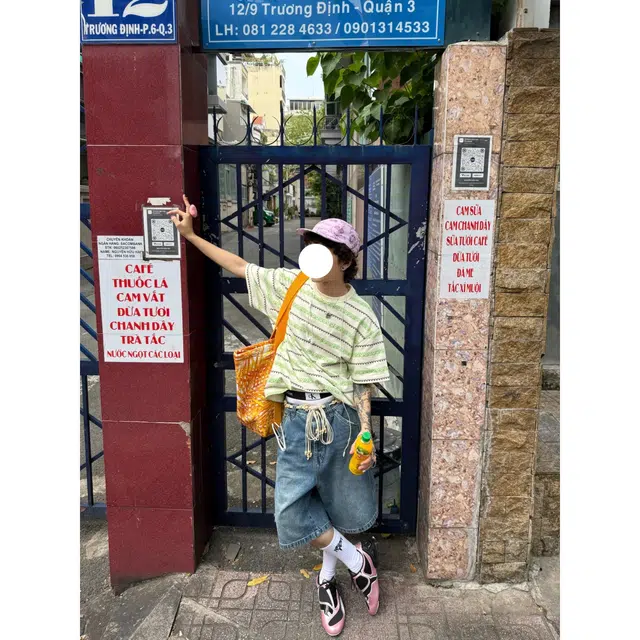 冈哉 美式复古宽松弯刀裤七分裤个性潮流潮牌高街设计感通勤薄款做旧水洗拼接牛仔短裤 男女同款