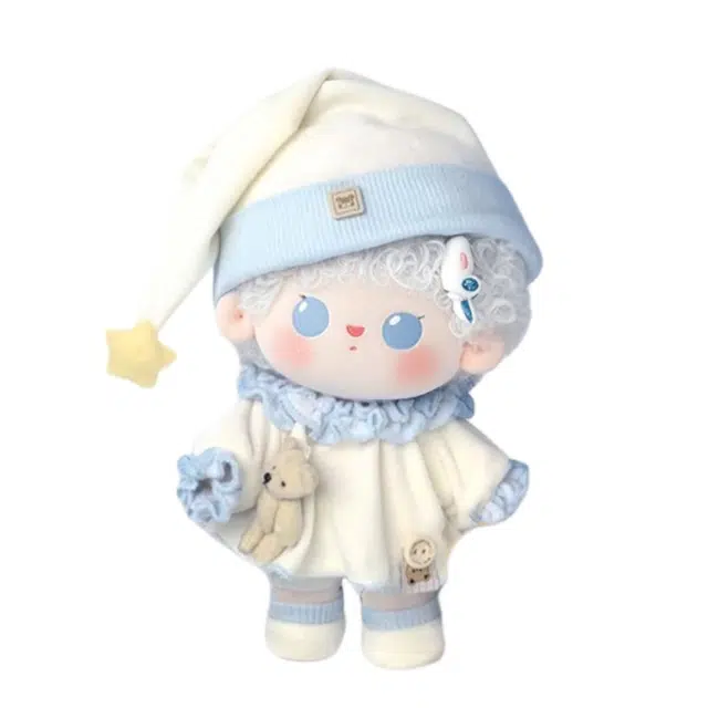 蒙小仔 棉花娃娃衣服可爱睡衣套装公仔换装（仅衣服） 陪伴安抚 玩偶周边