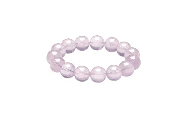 周六福 人缘桃花粉雾海天然 粉水晶 手串 女款