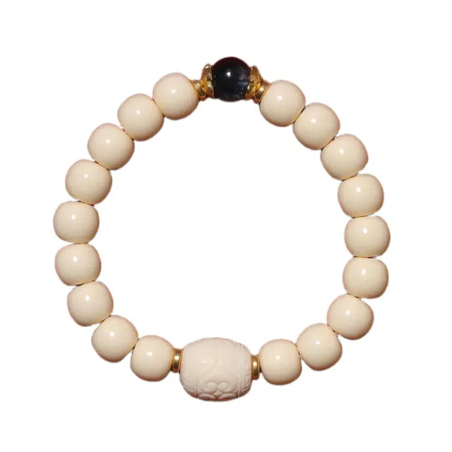 絮物 国潮文玩念珠轻奢高级感小众百搭氛围感【如意灵珠款】平安喜乐万事顺遂佛珠盘玩#好运 象牙果 手串 男女同款情侣款