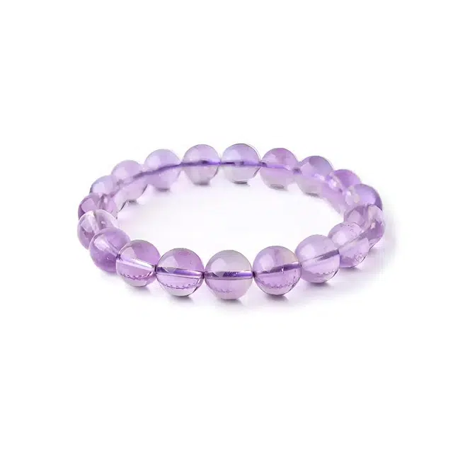 【绛遥】 眰恦 晶体通透梦幻紫 清冷气质 提升事业运 小众 百搭 轻奢风 早日发财#好运天然 紫水晶 手串 男女同款情侣款