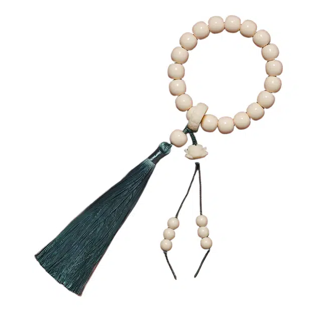 絮物 国潮新中式轻奢小众高级感念珠文玩转运莲花跑环温柔随手盘玩#好运 象牙果 手持 男女同款情侣款