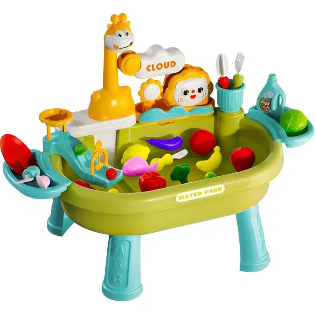 澳梦星 水上乐园 钓鱼戏水池洗碗机 过家家 水龙头喷水 早教益智玩具