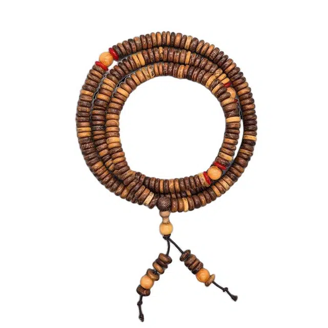 亮尊 新中式国潮盘玩好运连连步步高升逢考必过 黄金檀 手串 男女同款情侣款