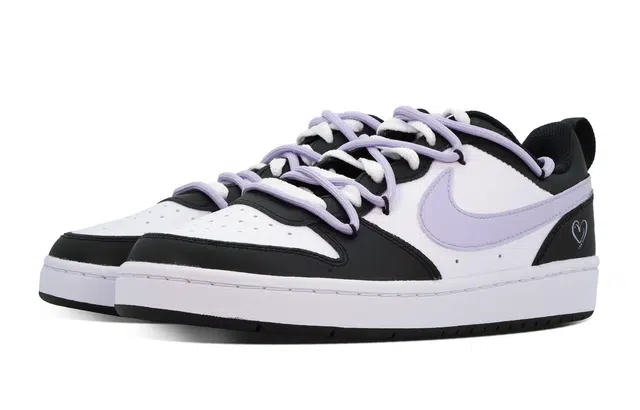 Nike Court Borough Low GS Black Purple