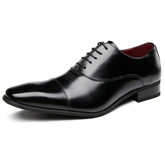 年走索 牛津鞋 二层牛皮 尖头拼接 舒适百搭 轻便耐磨 正装皮鞋 男款