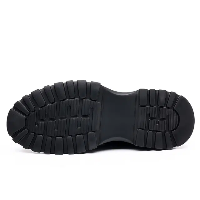 健休 头层牛皮 简约 正装 休闲鞋 男款 黑色