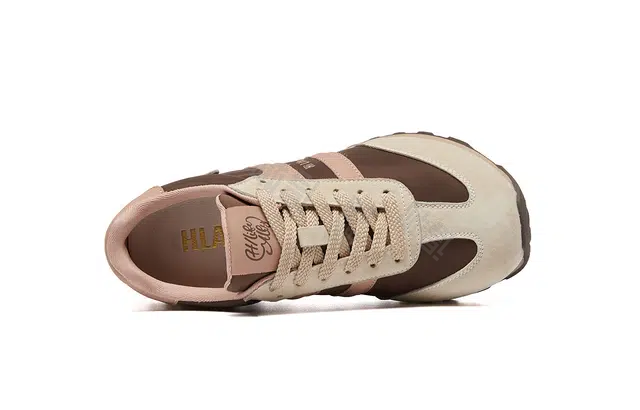 海澜之家经典老爹阿甘鞋女春季新款棕色复古运动鞋轻便撞色休闲鞋