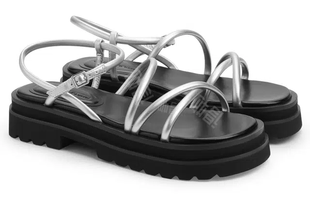 CHARLESKEITH ck EVAPU 4.1cm SilverBeigeBlack