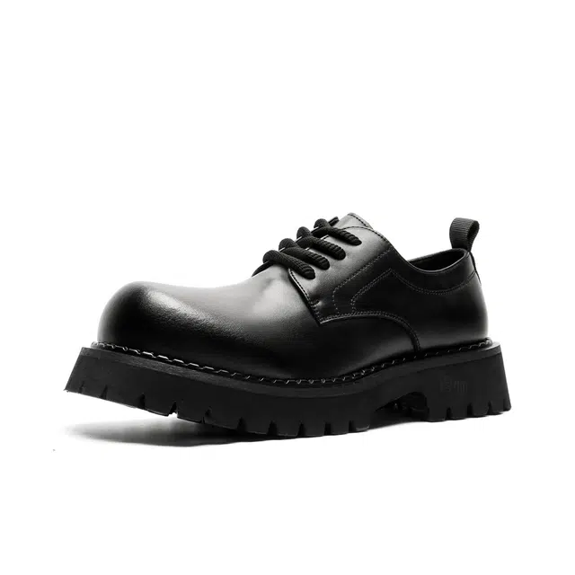 健休 二层牛皮 时尚舒适 简约百搭 休闲鞋 男款 黑色