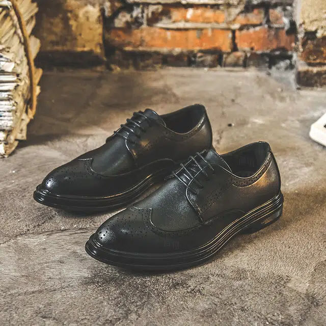 健休 二层牛皮 经典百搭 日常通勤 舒适轻便 休闲鞋 男款