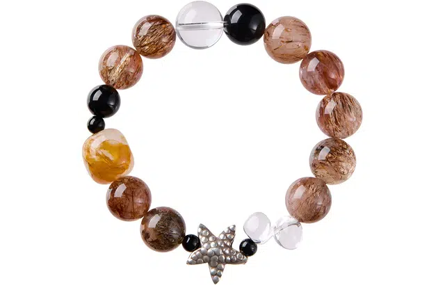 石头记 招财多宝海星财源滚滚暴富招财进宝转运事业时来运转 好运天然 多色水晶 手串 男女同款情侣款