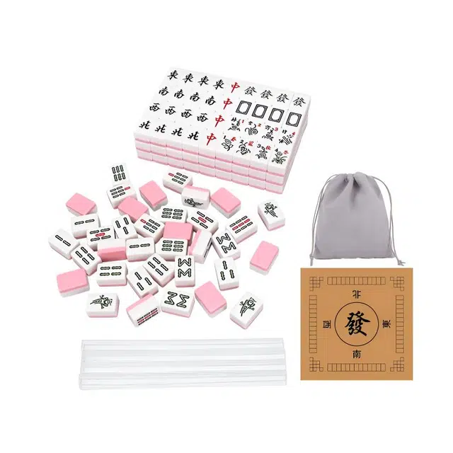 一点潮玩 创意精致有趣多色小麻将 桌游