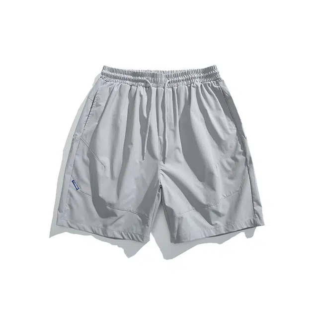 拓菲 夏季潮牌复古抽绳松紧运动五分裤男宽松百搭阔腿休闲短裤 男女同款