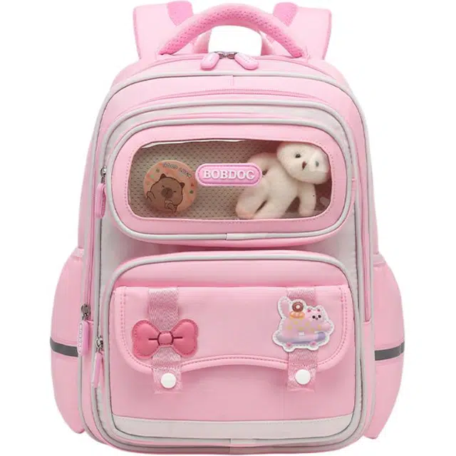 巴布豆 减负护脊背包 牛津布 学生包 儿童款 多色