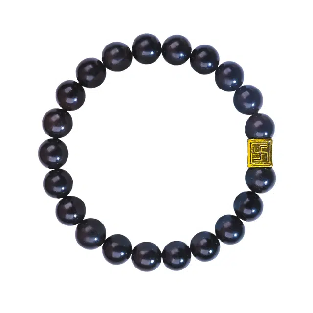 素于 新中式文玩 复古简约百搭 八方来财 诸事顺遂 步步高升 黑檀 手串 男女同款情侣款