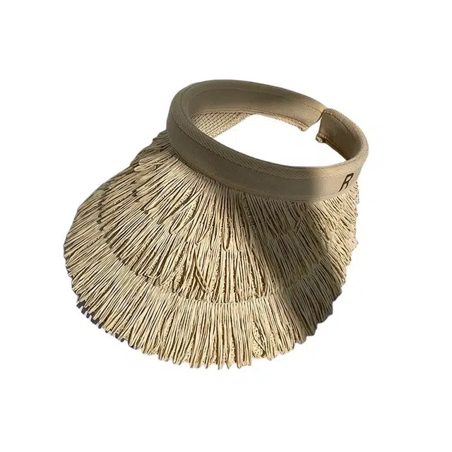 艾佳微 防紫外线大帽檐遮脸百搭沙滩帽 草编 帽子 男女同款情侣款