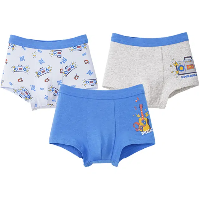 久岁伴 透气平角中大童可爱内裤儿童款