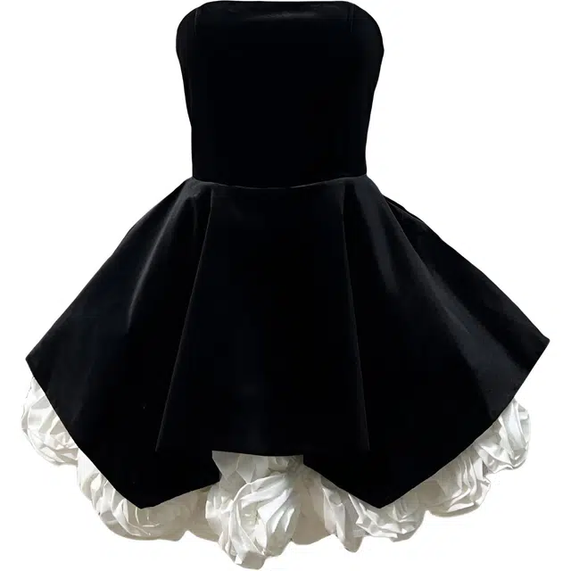 ONE SHALLOW Bustier Rose Dress