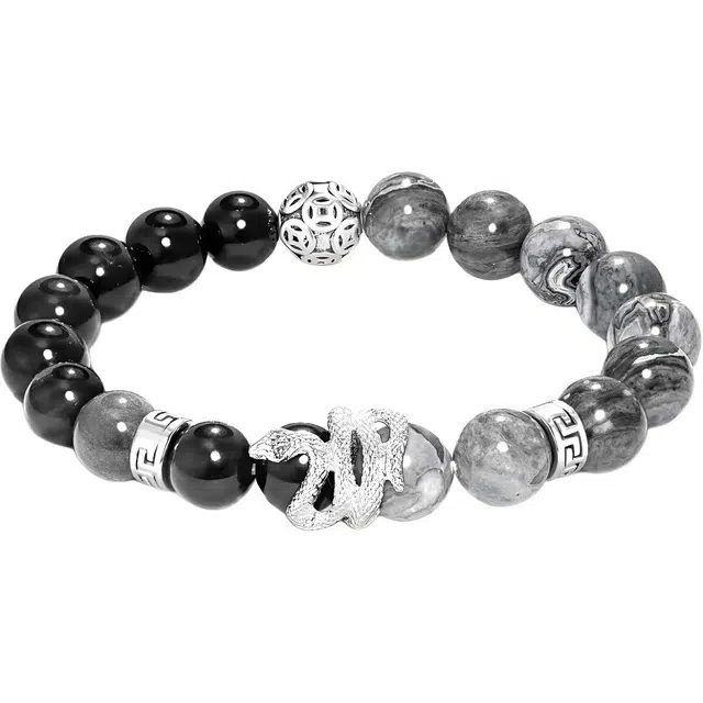 素于 新中式国潮复古文艺风小众百搭财源广进四季平安事事顺利诸事顺遂好事发生文玩盘玩#好运 黑檀 手串 男女同款情侣款