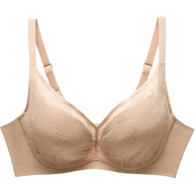 欧迪芬 显小上托防下垂植物花卉文胸 女款