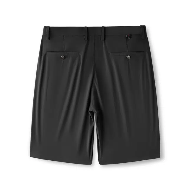 卡丹狄诺 冰丝高弹夏季净色百搭凉感舒适极简风轻商务休闲短裤 男款