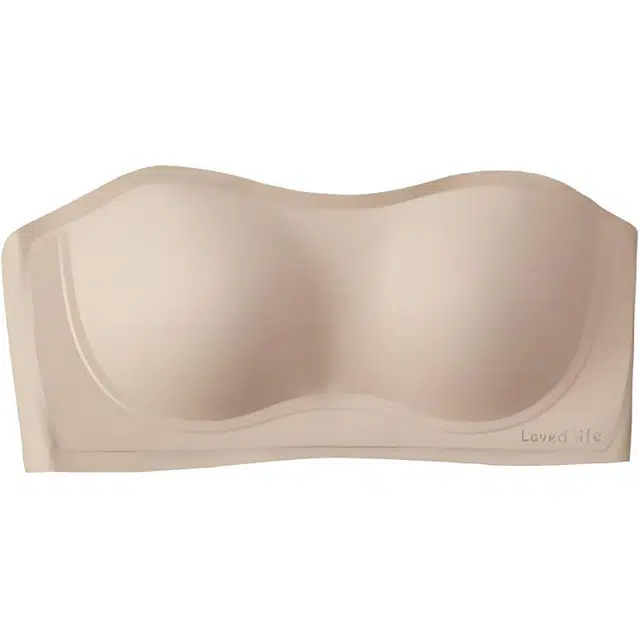 草本初色 抹胸式露肩透气美背高弹无痕聚拢隐形舒适贴肤文胸 女款