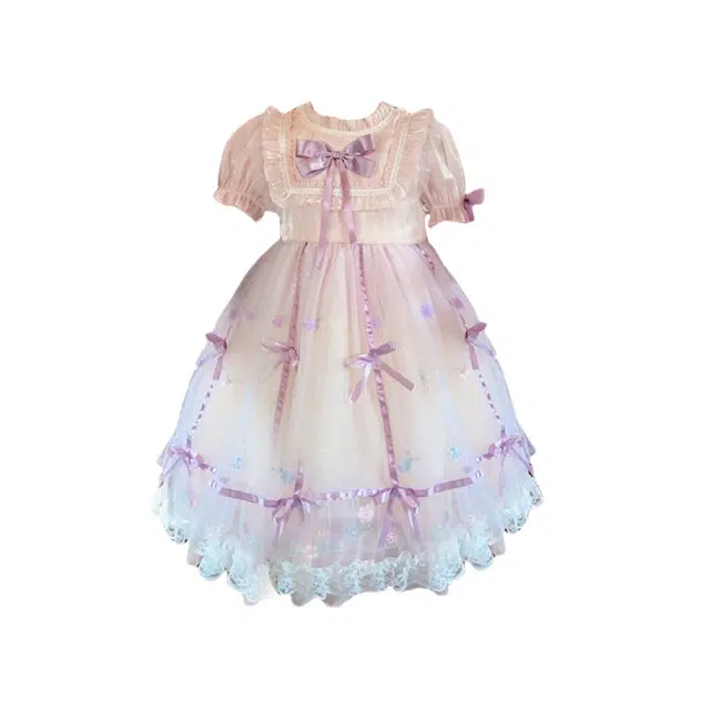 俞兆林连衣裙 舒适百搭柔软亲肤短袖 中小童