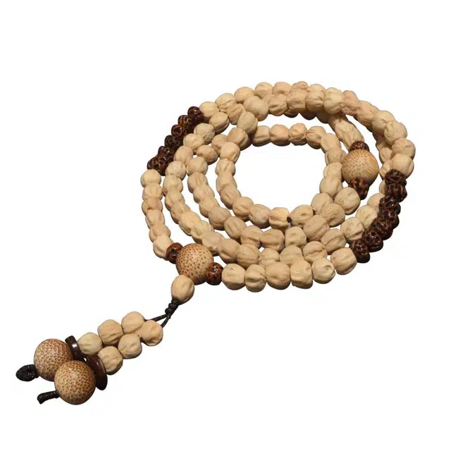 子婳 原皮盘玩高密度收藏级念珠清新奶香时尚简约 柏香籽/百香籽 珠串 男女同款情侣款