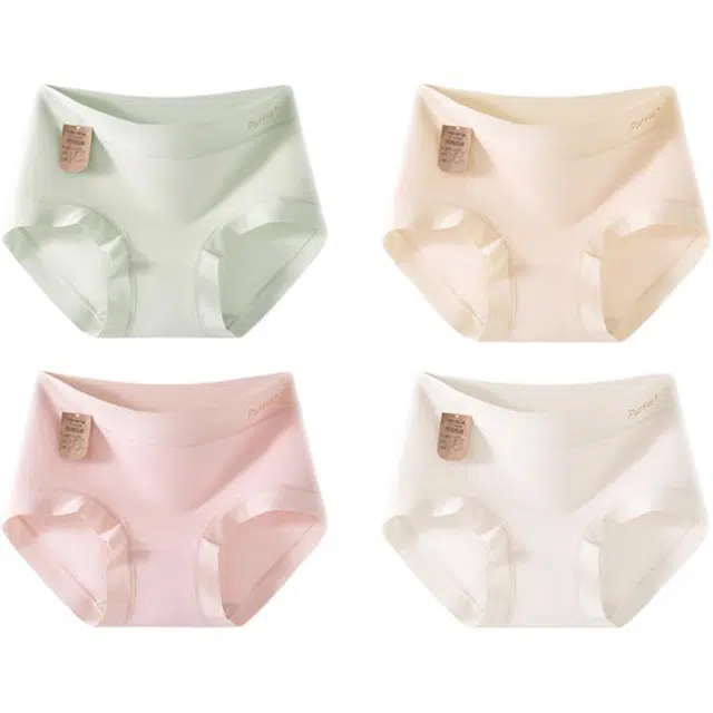 欧迪芬 纯棉抗菌中腰简约三角裤内裤 女款