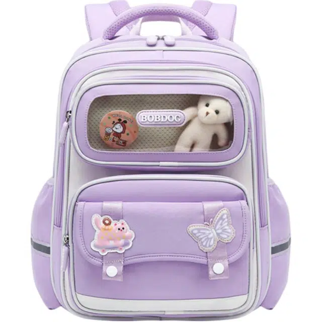 巴布豆 减负护脊背包 牛津布 学生包 儿童款 多色